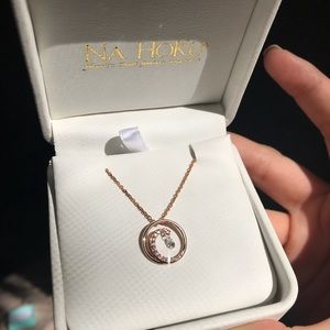 Na Hoku Rose Gold Wave Shimmer Necklace